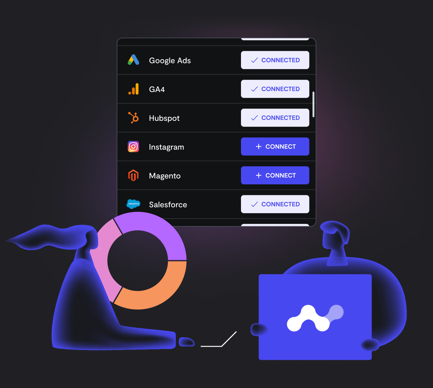 Effortless onboarding feature illustration